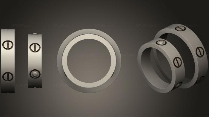 Ювелирные перстни и кольца (Кольцо 191, JVLRP_0673) 3D модель для ЧПУ станка